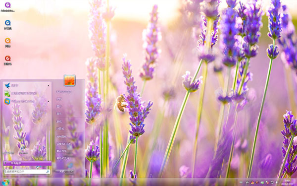 浪漫薰衣草win10风景桌面