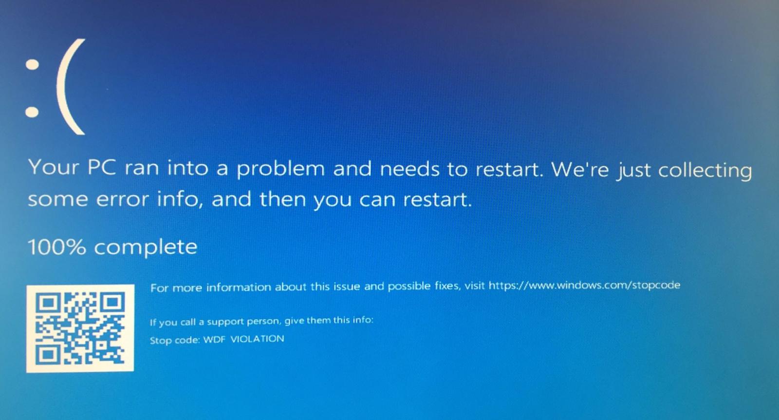 HP PCװWin10KB4462919WDF_VIOLATION BSOD